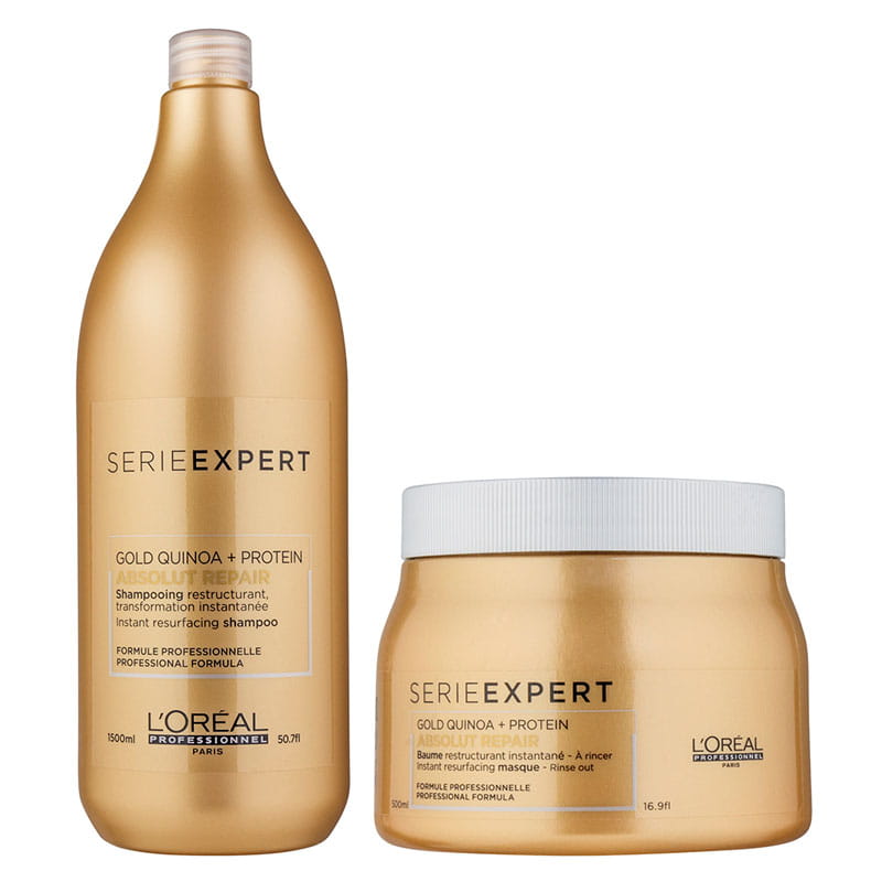 loreal absolut repair szampon 1500 maska 500 pompk