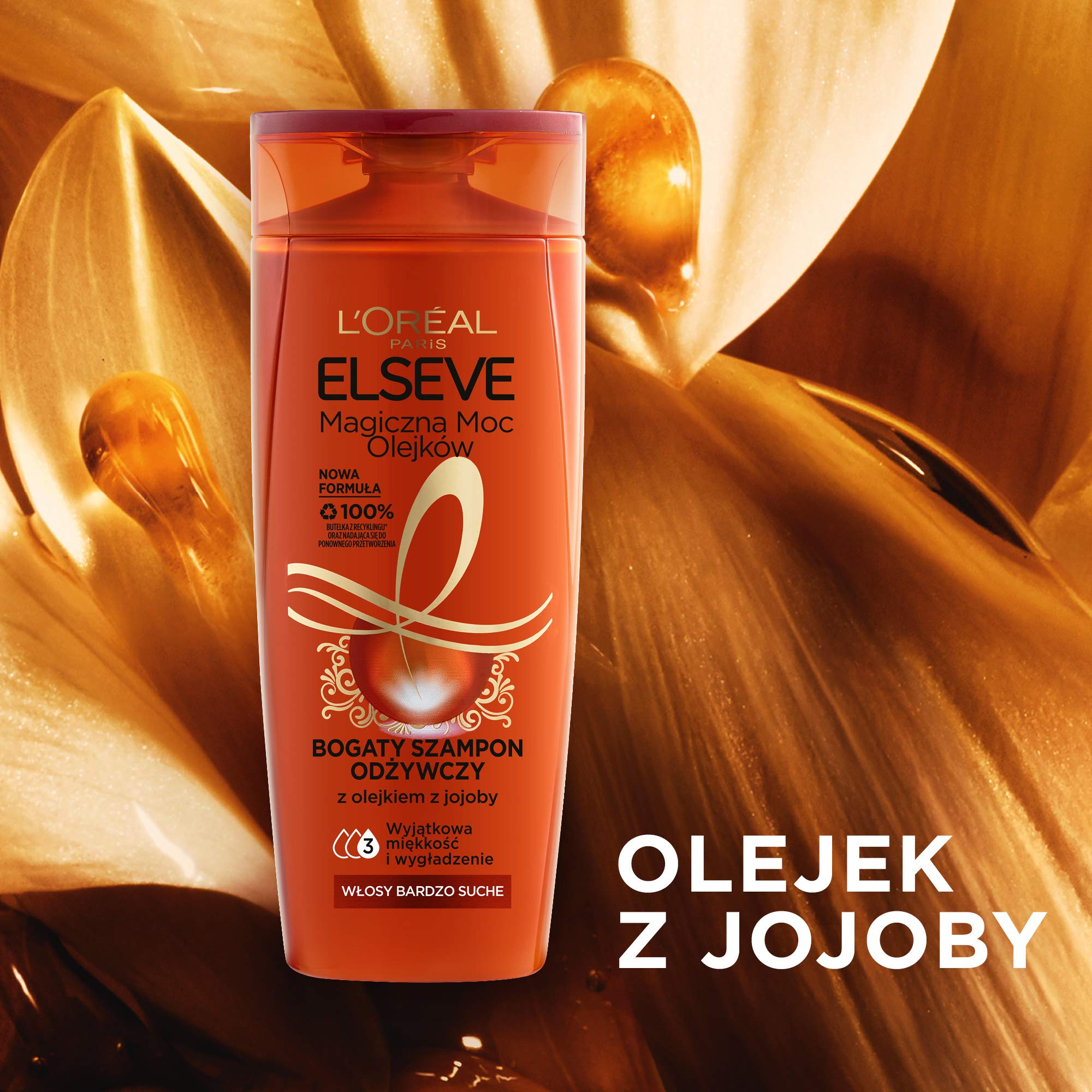 loreal szampon wzbogacony olejkiem z jojoby