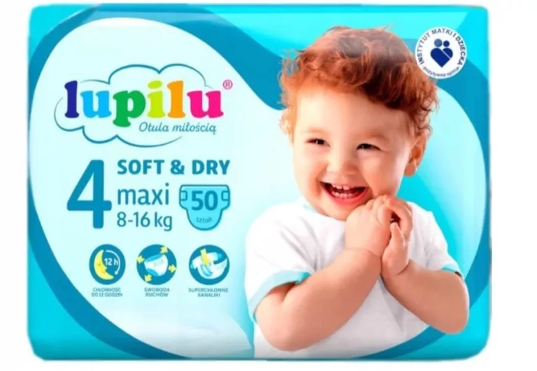 lupilu soft&dry pieluchy 4+ sprzedam