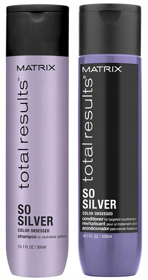 matrix so silver szampon odżywka 300 zimny blond