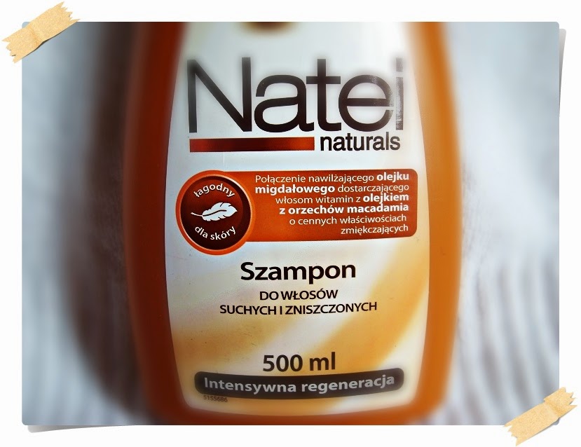 natei naturals szampon do włosów suchych i zniszczonych jntensywna regeneracja