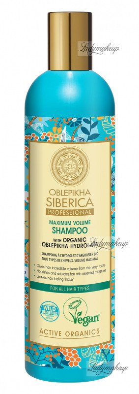 natura siberica 400ml rokitnikowy szampon zwiększający objętość włosów