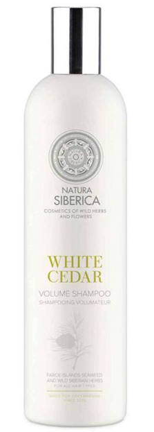 natura siberica szampon zwiększający objętość white cedar hebe