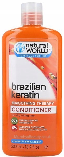 natural world brazilian keratin conditioner wygładzająca odżywka do włosów