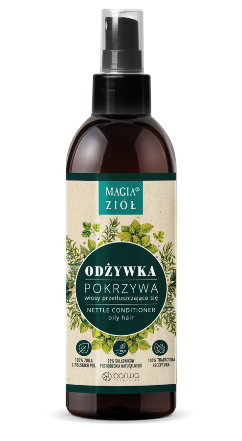 naturalna odżywka do włosów przetłuszczających się w sprayu