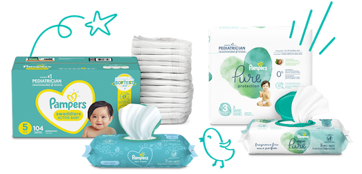 newborn pampers wet napkins