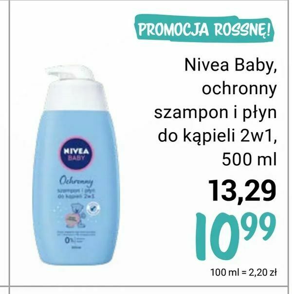 nivea baby łagodny szampon i płyn do kąpieli 2w1 rossmann