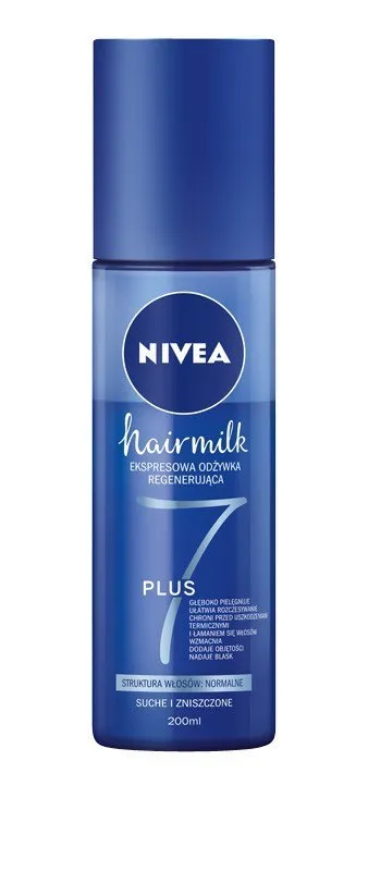 nivea hairmilk ekspresowa regenerująca odżywka do włosów o strukturze normalnej