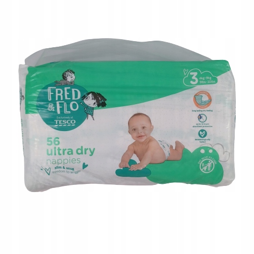 nowe pieluchy tesco fred&flo pieluchomajtki