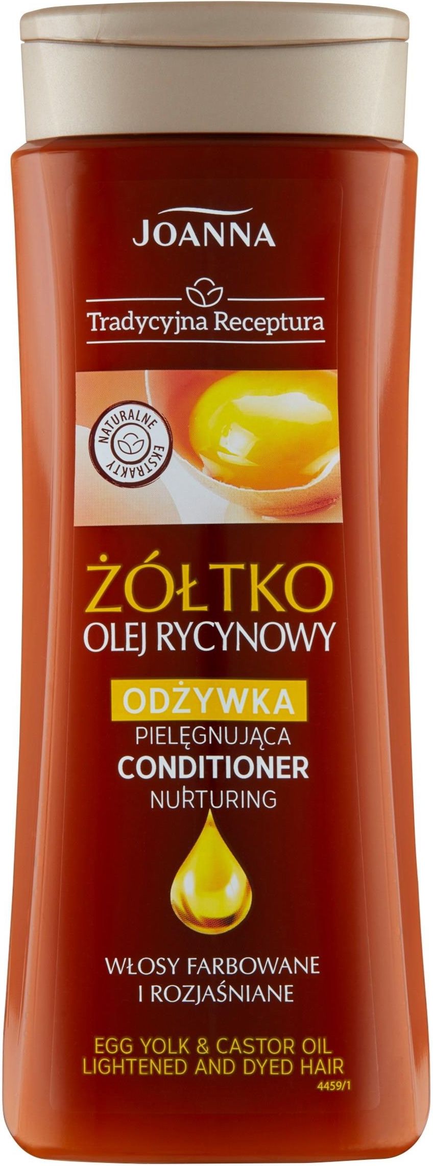 odżywka do włosów olejek rycynowy żółtko