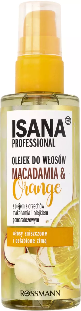 olejek do włosów isana professional oil care