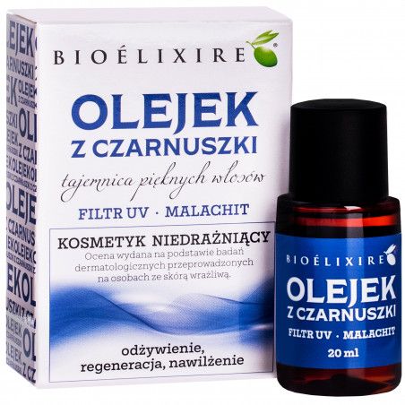 olejek do włosów z czarnuszką bioelixires