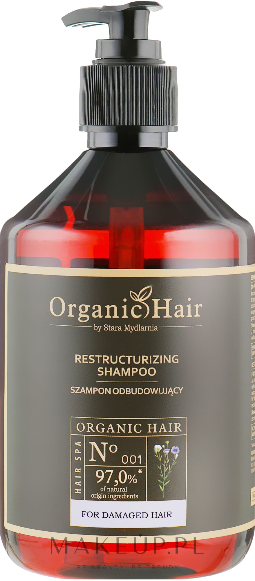 organic hair szampon odbudowujący wizaz