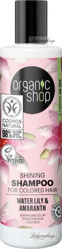 organic shop szampon do włosów gładkość blask skład