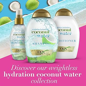 organixcoconut water szampon nawilżający z wodą kokosową