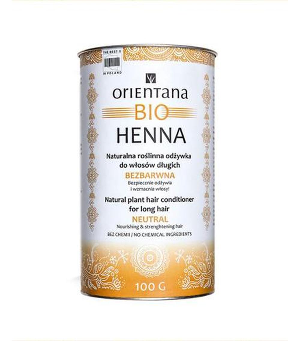 orientana bio henna roślinna bezbarwna odżywka do włosów