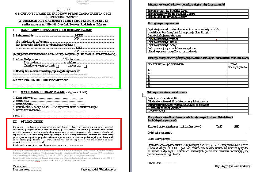 orzeczenie o niepełnosprawności a dofinansowanie na pieluchy