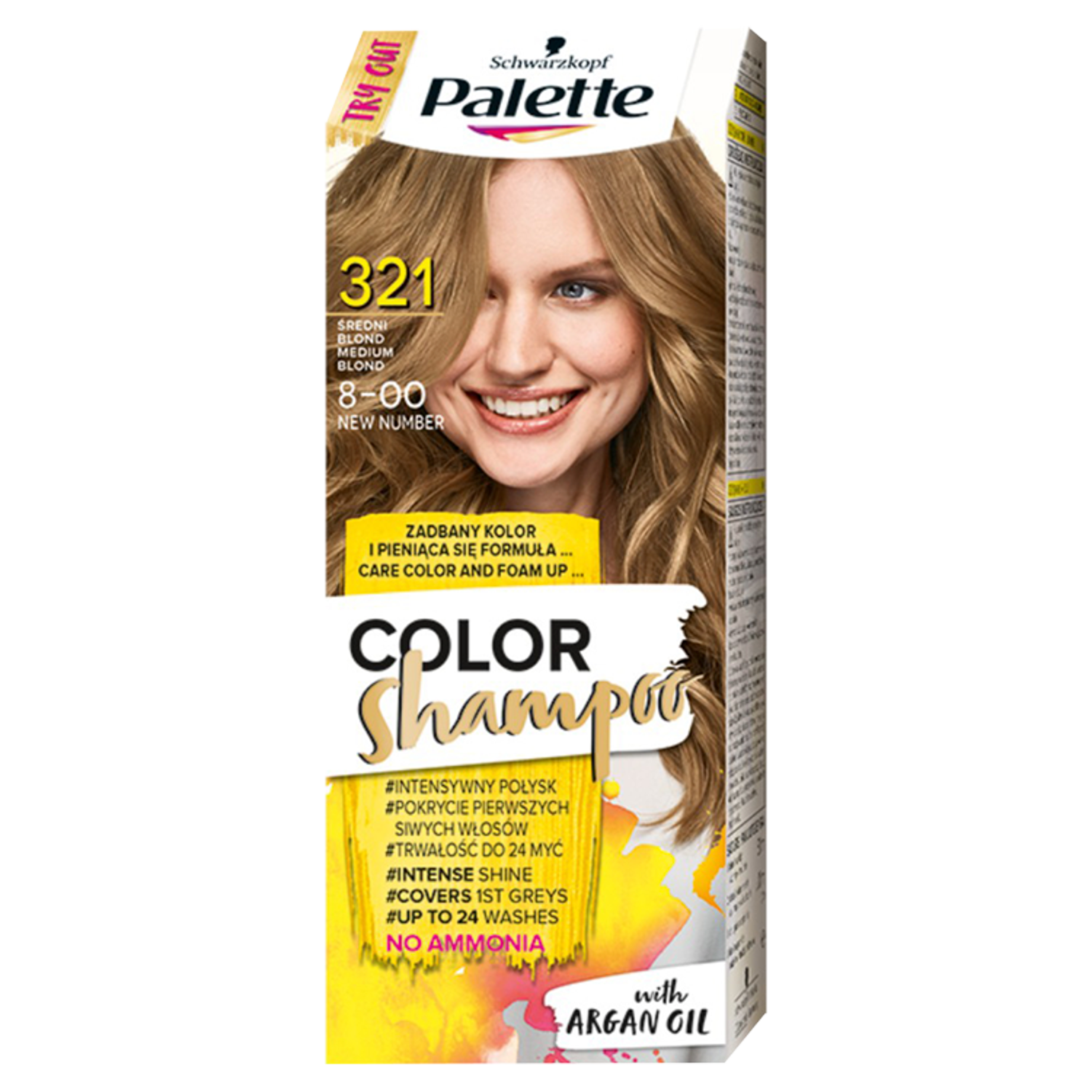 palette color shampoo szampon koloryzujący sredni blond