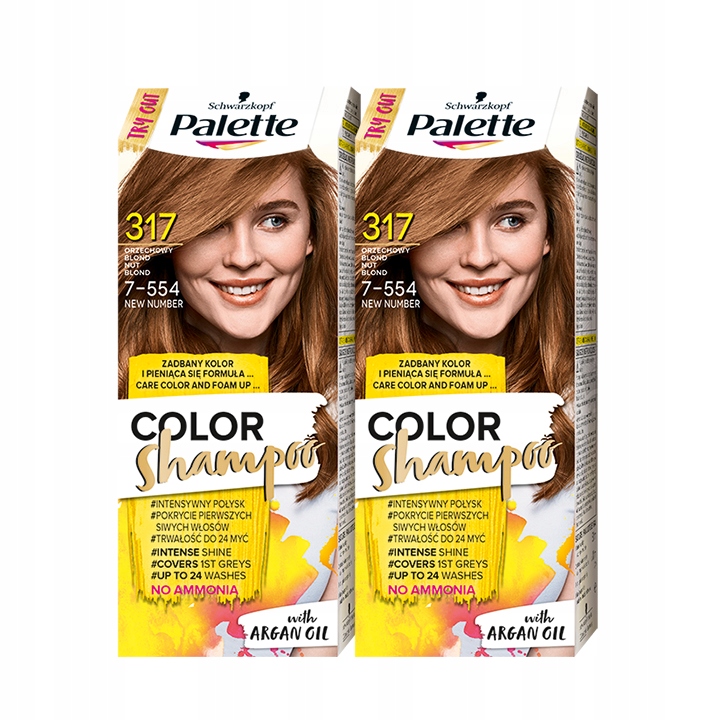 palette złoty blond szampon na szare włosy