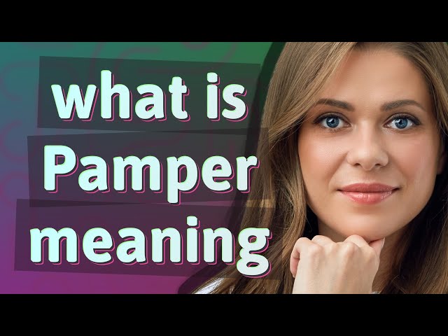 pamper translate