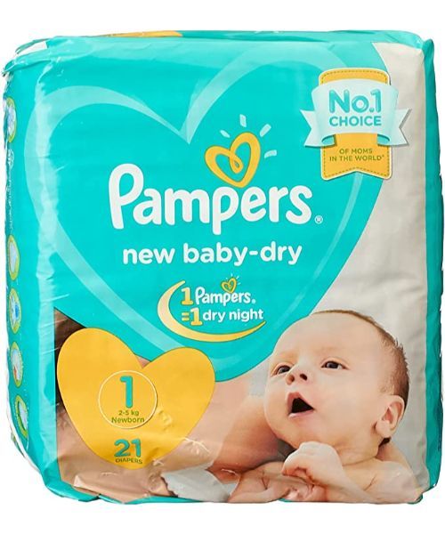 pampers 1 newborn zestaw z pampers 2