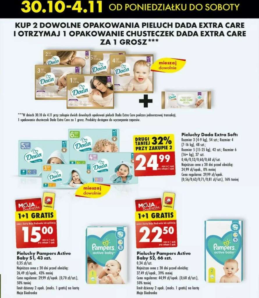 pampers 2 144 szt biedronka