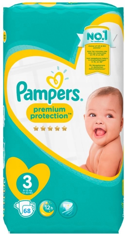 pampers 3 68 sztuk