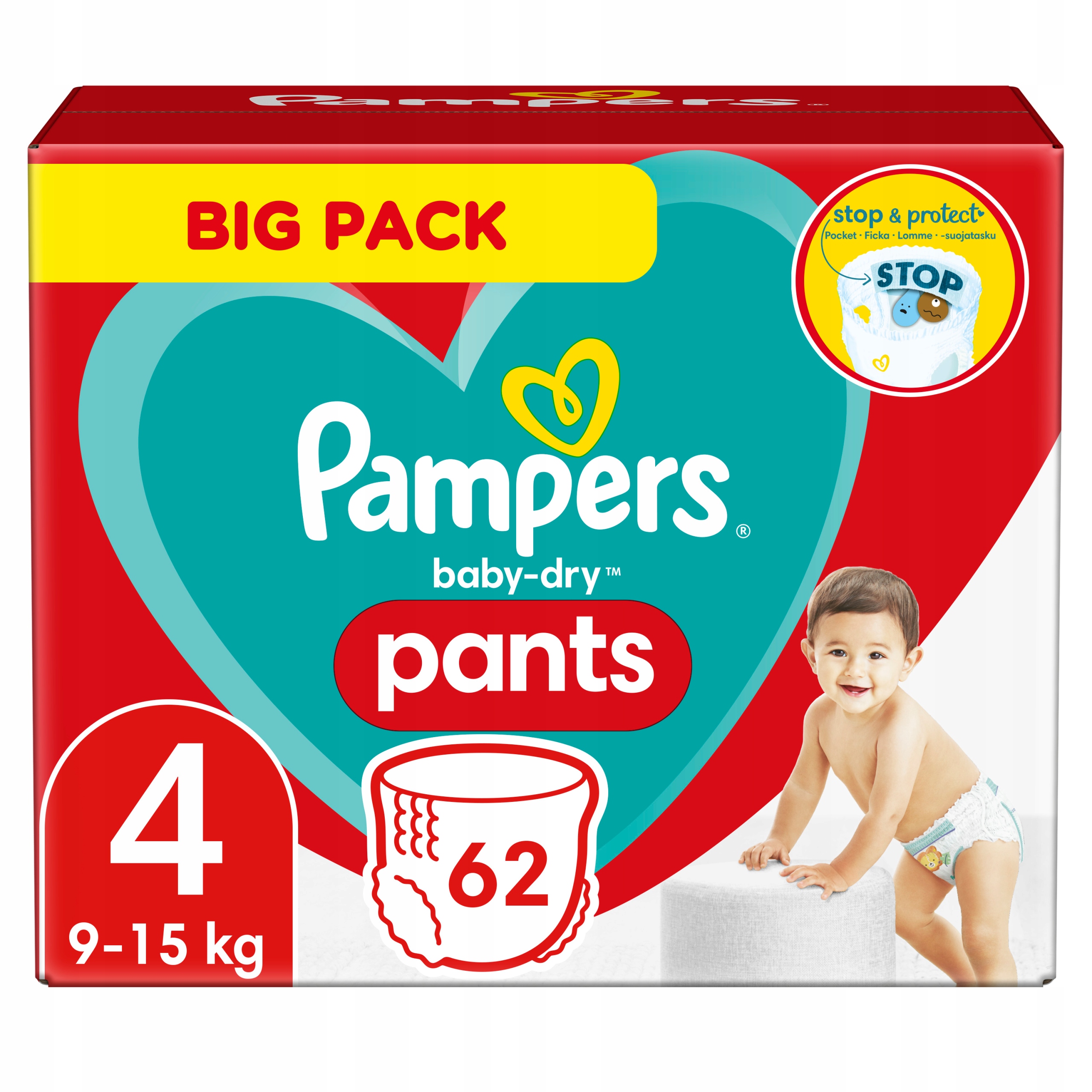 pampers 4 232 sztuk