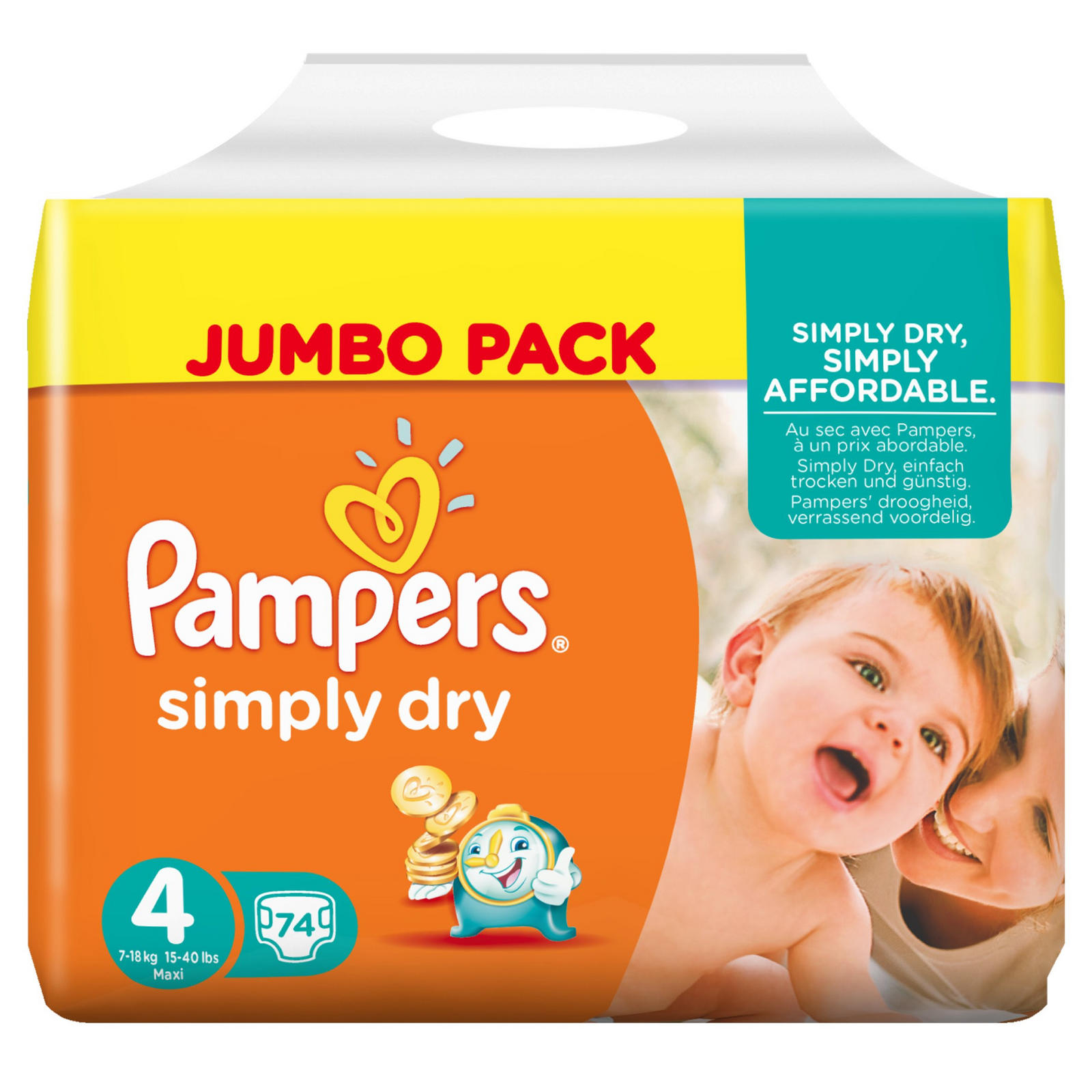 pampers 4 pomarańczowe 39.99