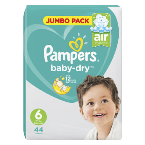 pampers 6 babydry 44