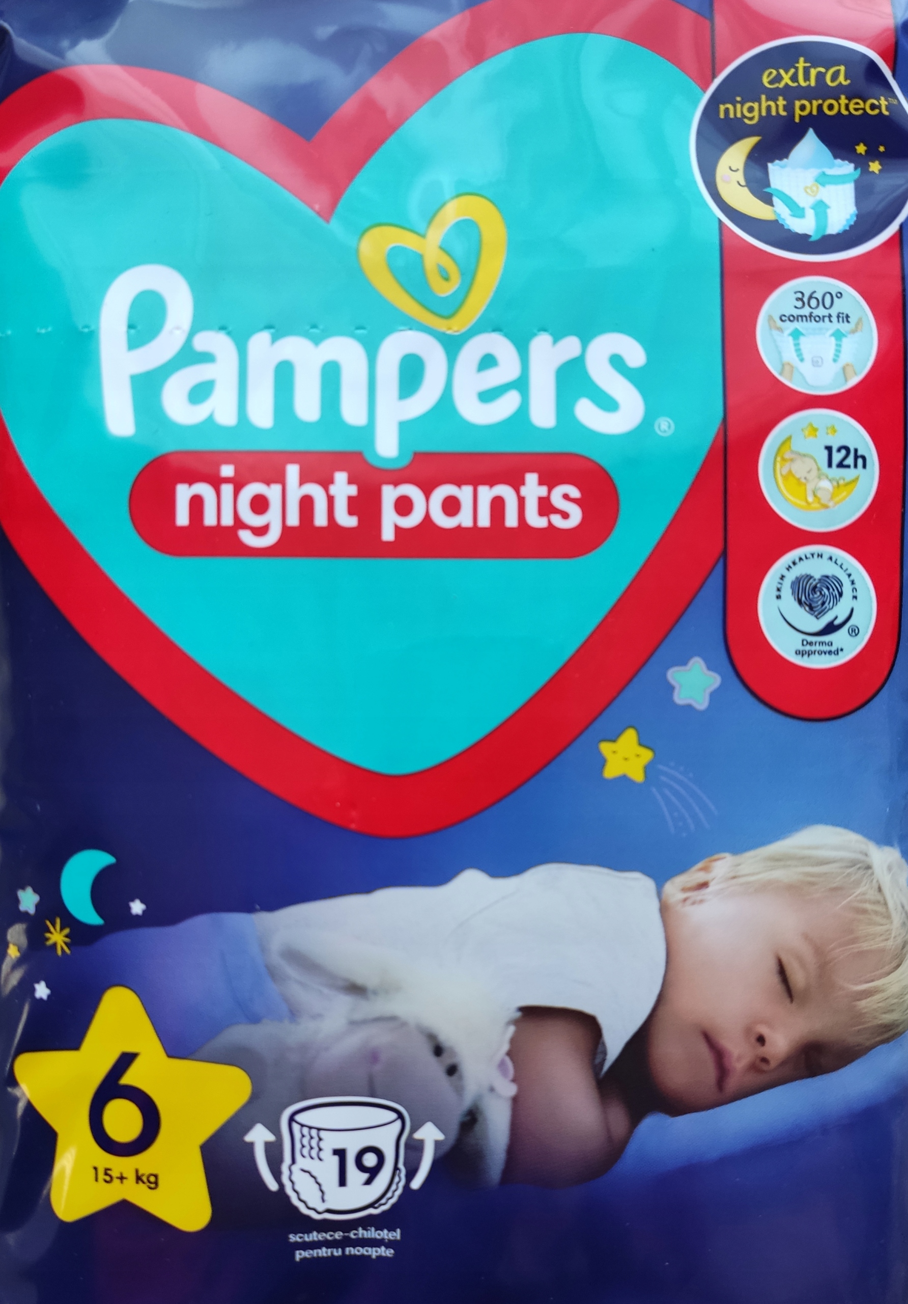 pampers 6 pants 19szt