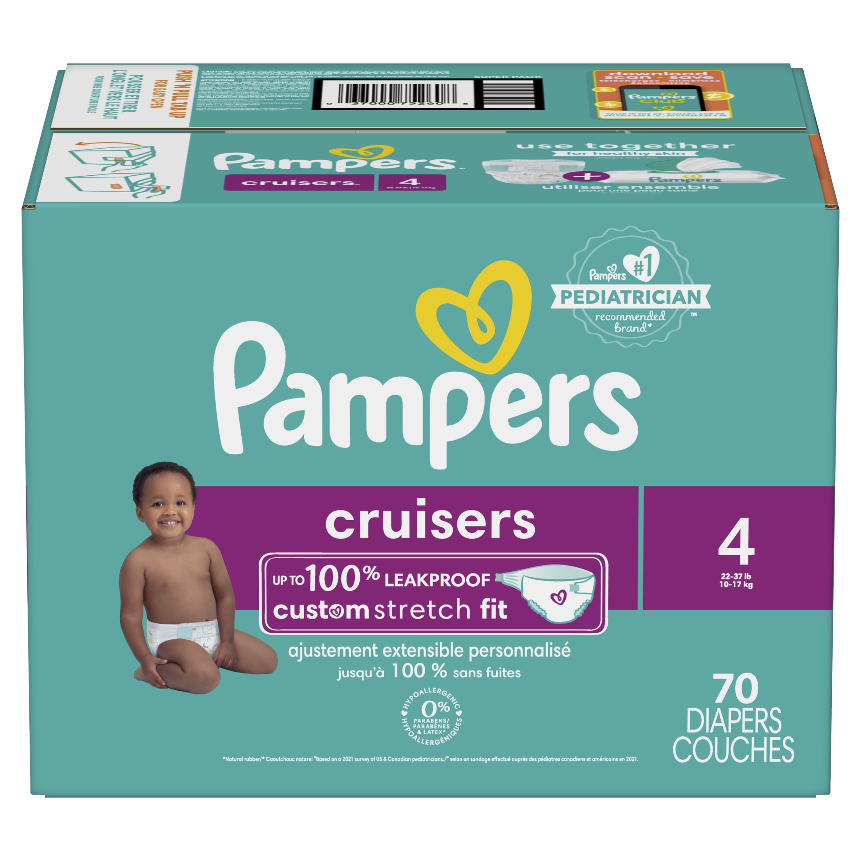 pampers 70 pack size 4