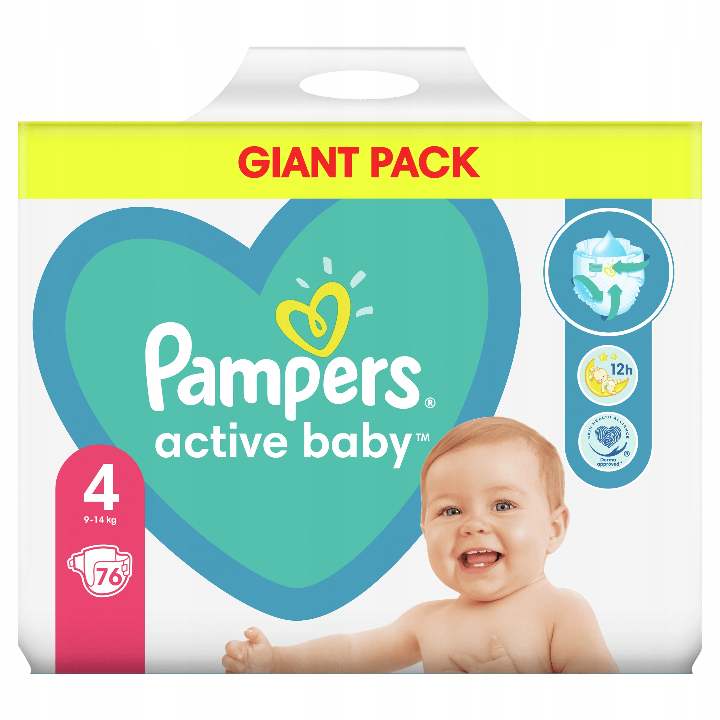 pampers 76 szt 2