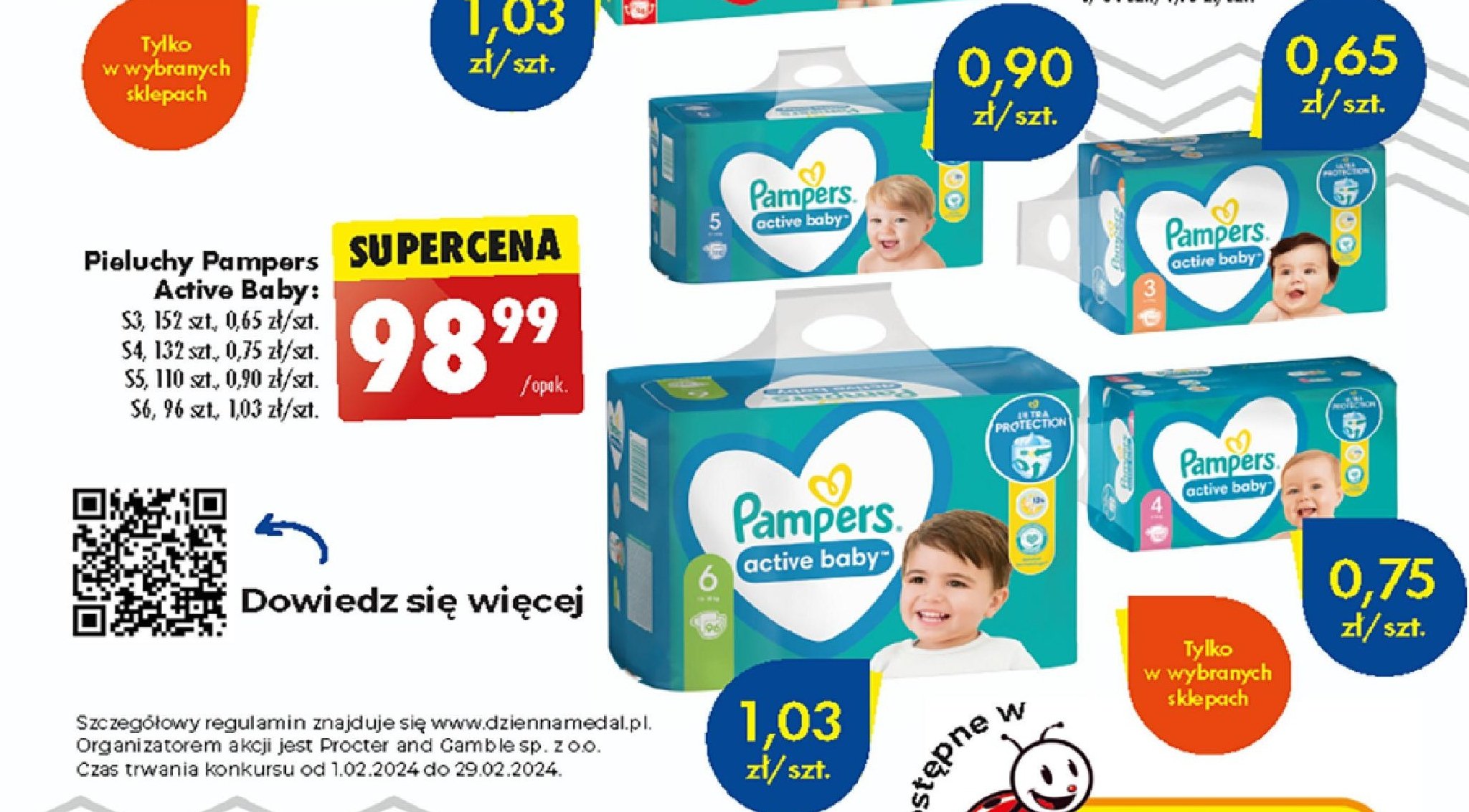 pampers activ baby-dry 4+ promocja