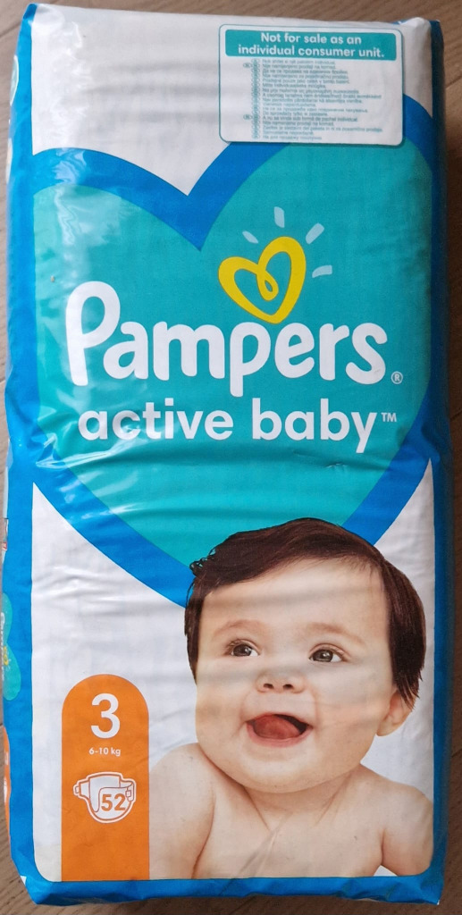 pampers active baby 3 52 sztuki