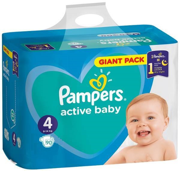 pampers active baby 4 90 szt