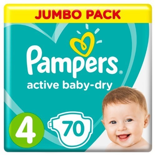 pampers active baby dry 4 mega paka