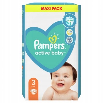 pampers active baby rozmiar 3 66 pielusze