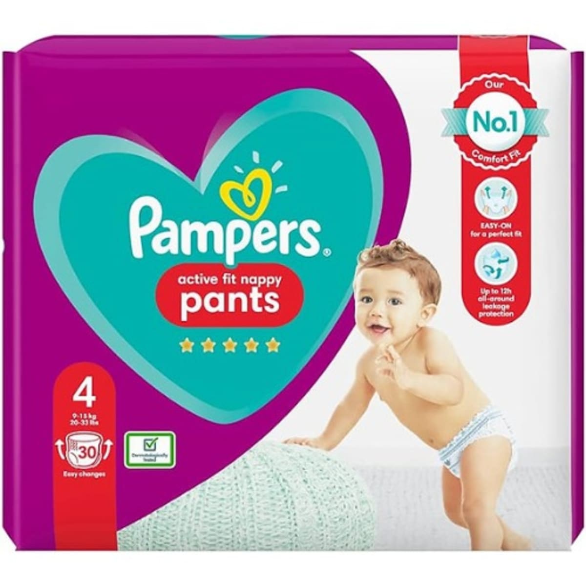 pampers active fit size 4 nappy pants