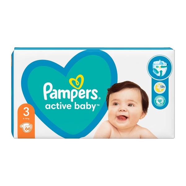 pampers active rozowe