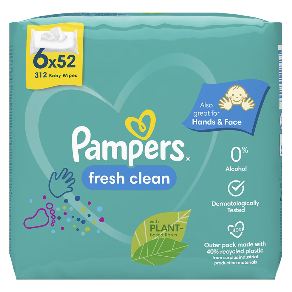 pampers baby fresh clean chusteczki pielęgnacyjne