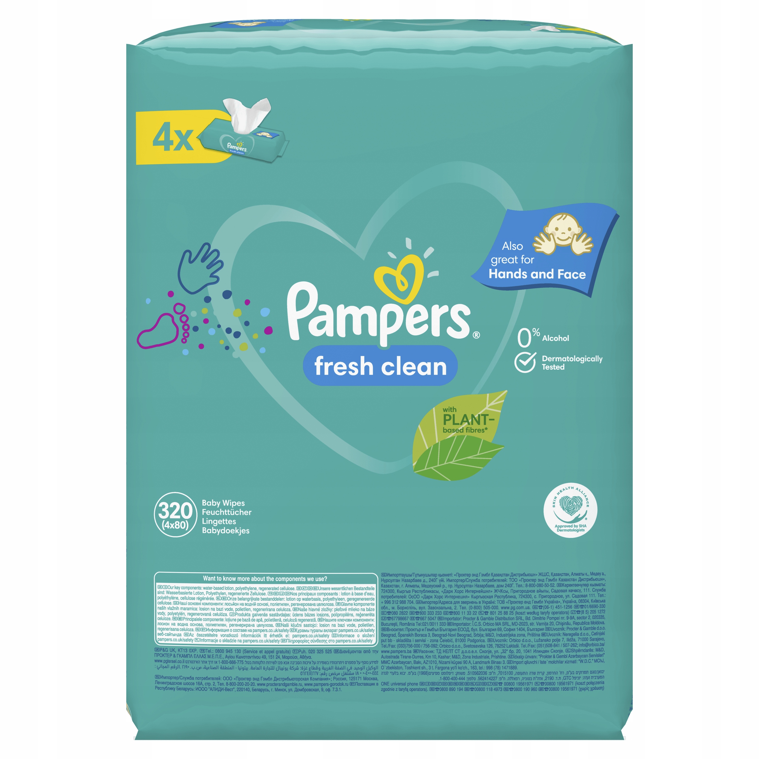 pampers chusteczki 4 qpczki