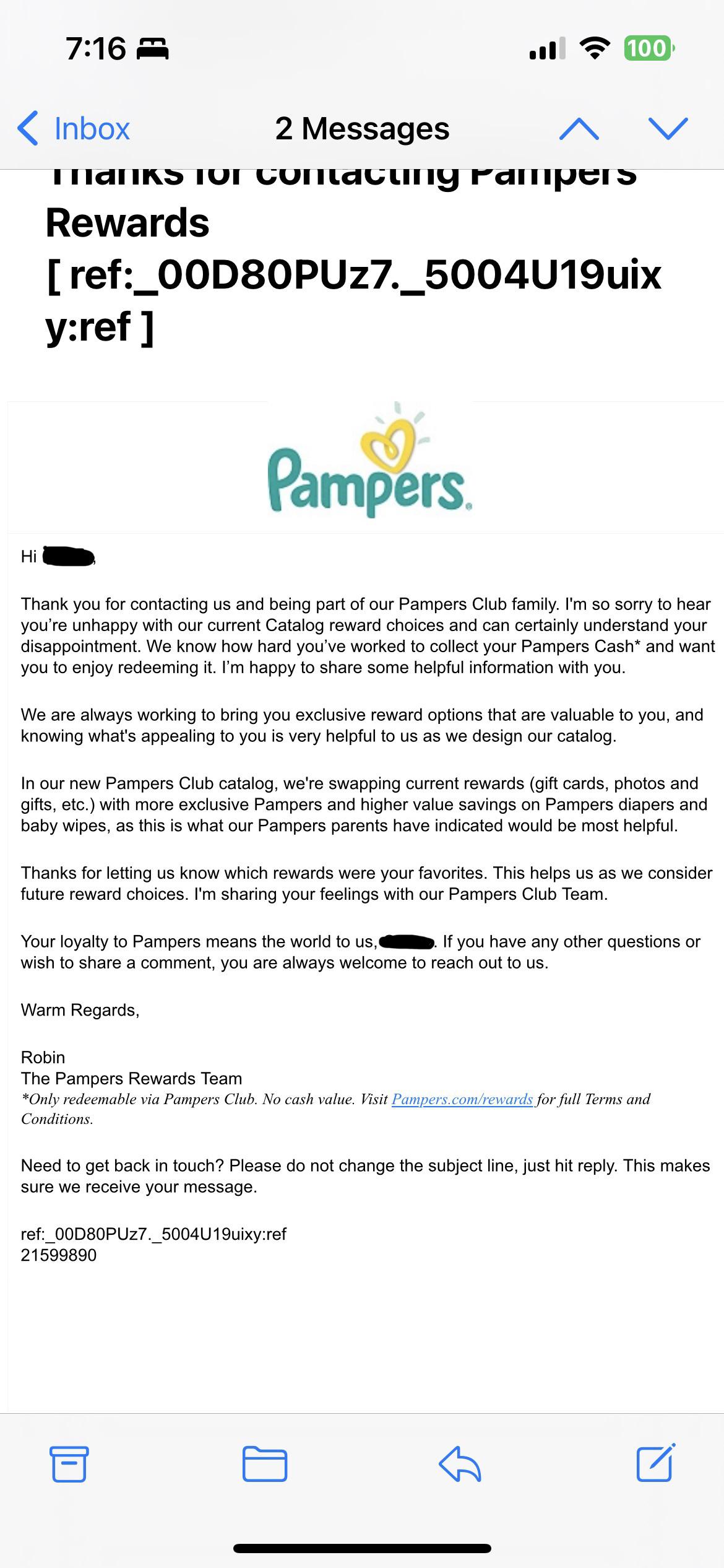 pampers club email adresse