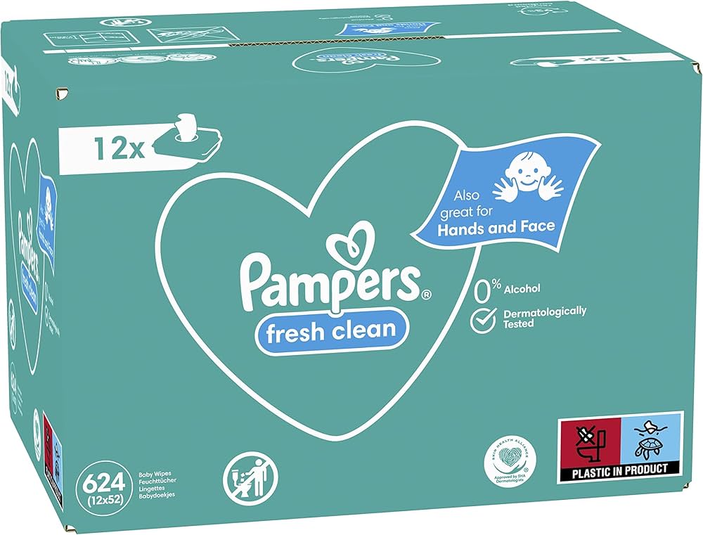 pampers fresh clean 12 sztuk