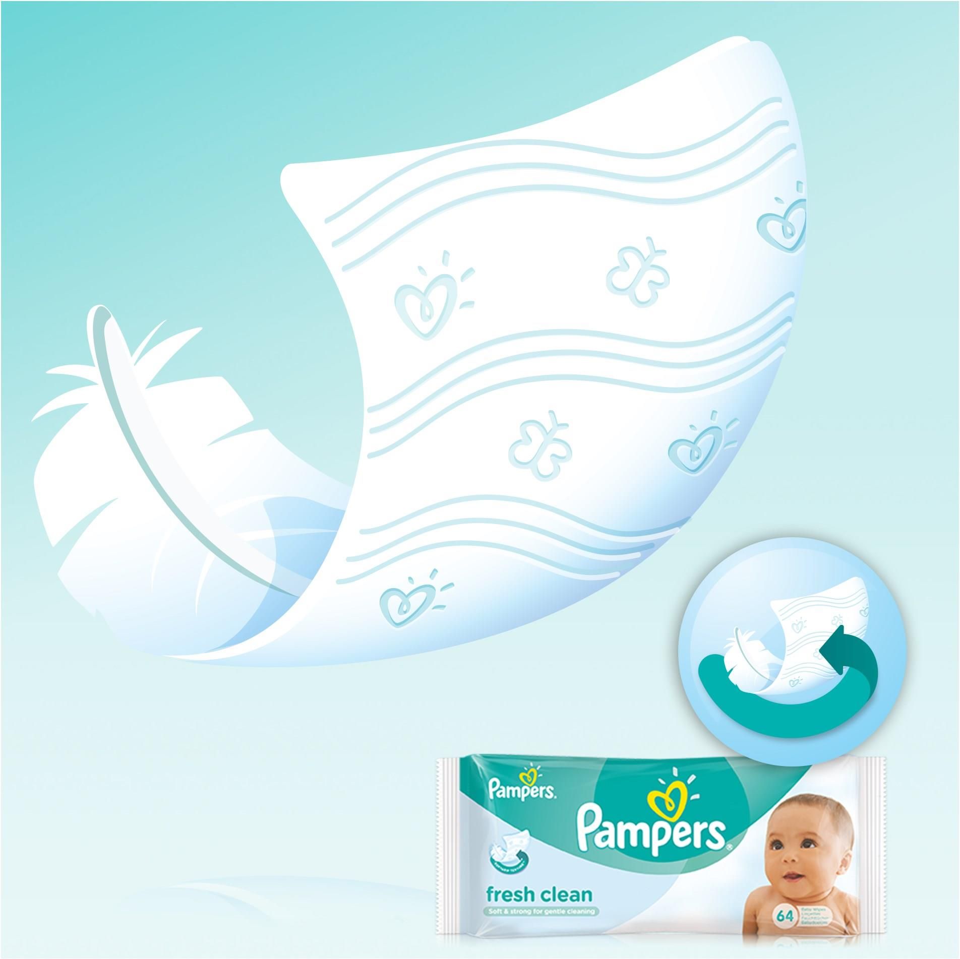 pampers fresh clean 12x64 szt ceneo