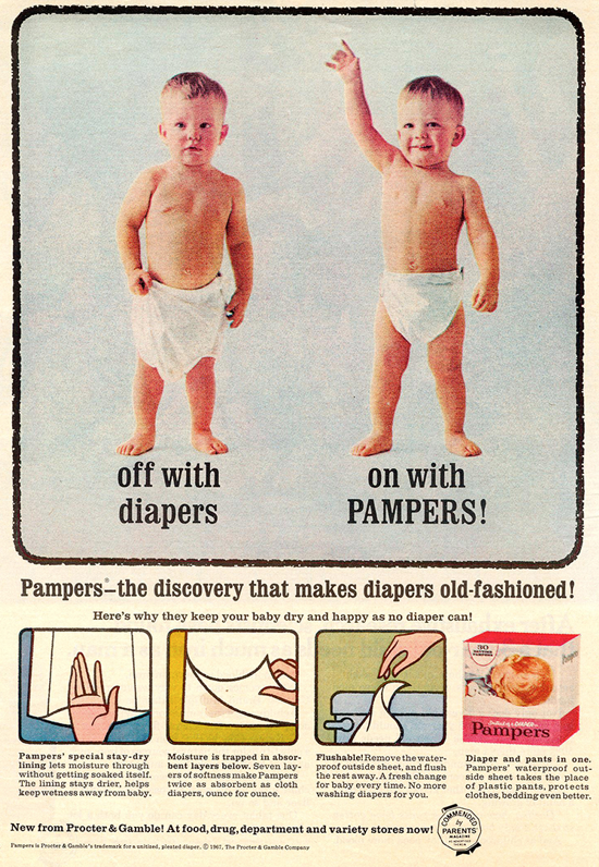 pampers history