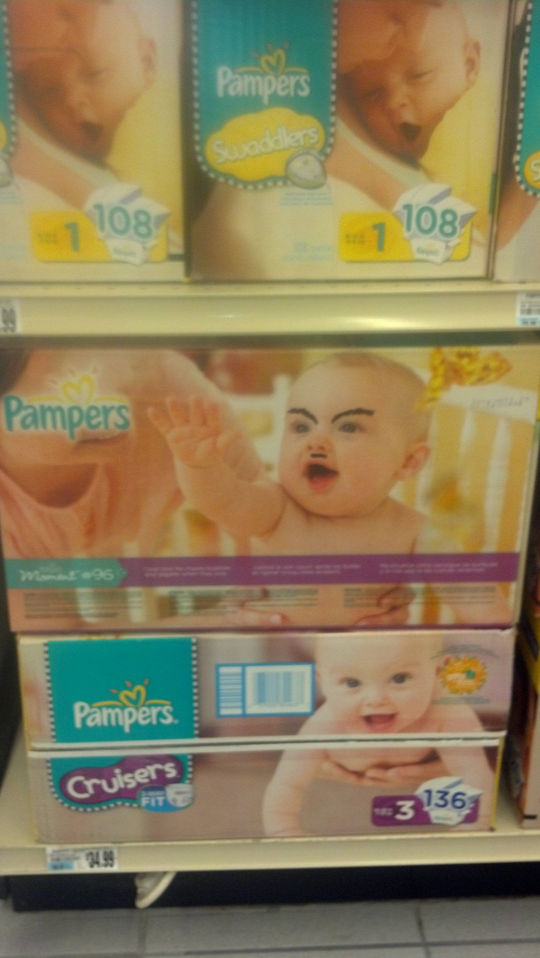 pampers hitler