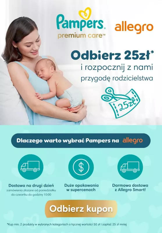 pampers kupon allegro