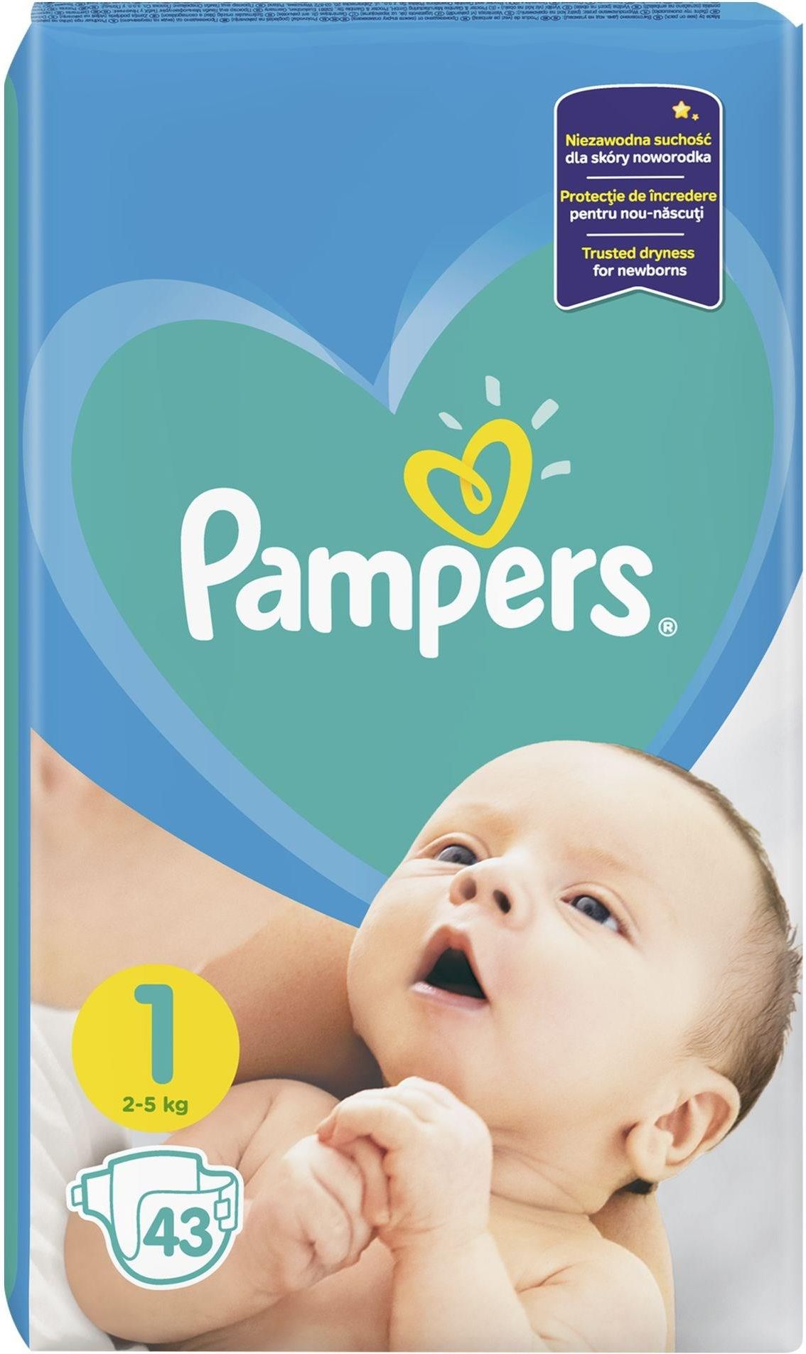 pampers new baby pieluchy jednorazowe rozmiar 1 newborn