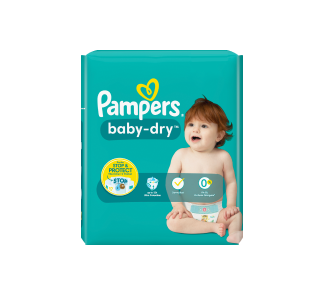 pampers newbaby-dry pieluchy rozmiar 2 mini 3-6kg 66 sztuk